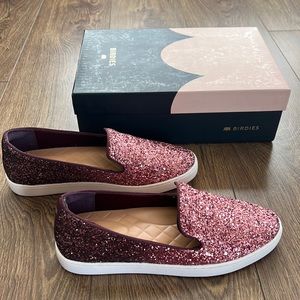 Birdies The Swift Rosé Sparkle Size 9 NWT - Glitter Shoes